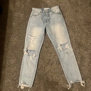 Piper and scoot light wash jeans
